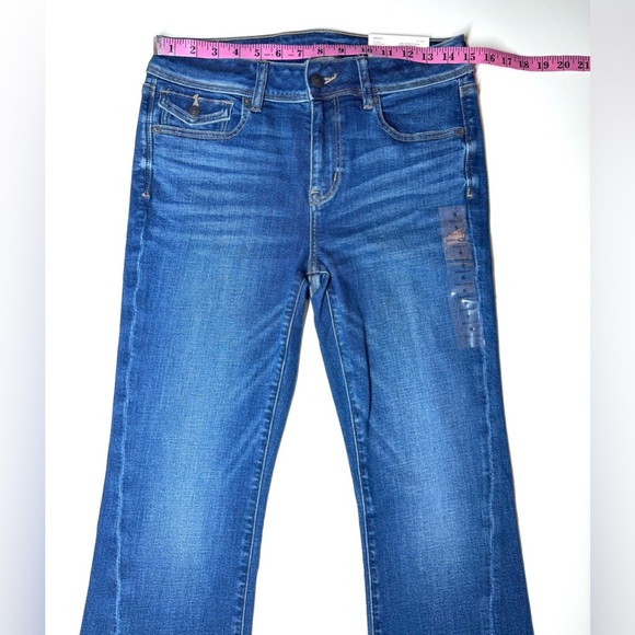 American Eagle Women’s Kick Boot Low Rise  Jeans Size- 8 Regular - Picture 5 of 11